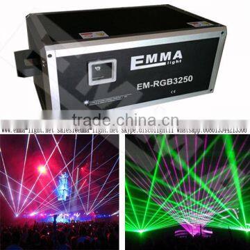 Laser show 25 watt rgb RGB laser light projector for Car show and other event show laser Christmas show