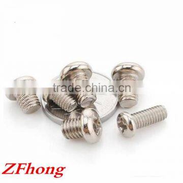 Steel With Silver Color Nickel Phillip Pan Round Head Electronic Micro Screw photo-3