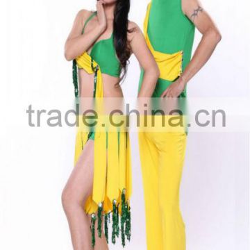 SWEGAL 2013 SGBDT13011 1color yellow and green eredprincess lady fashion sexy belly dance modern set