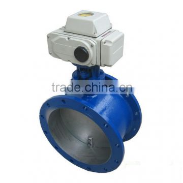 4 inch Flange type cast iron electric butterfly valve wafer type for water flow control, auto close IP67 220v