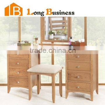 LB-DD5024 American solid wood furniture bedroom dresser with fabric