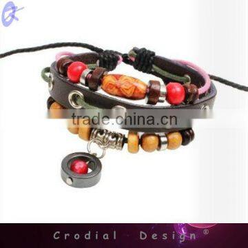 2013 Hot Sale Cheap Fashion Power Bracelet Handmade Leather Bracelet For Yong People