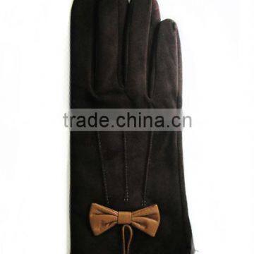 2013 new arrial ladies suede driver glove