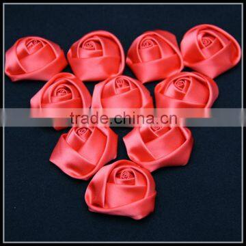Lovely Satin Ribbon Rose Flower Decoration Ornament Flower