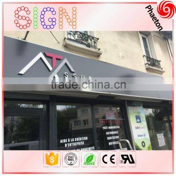 High quality led frontlit outdoor 3d resin wall letters