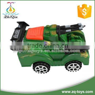 Hot selling plastic military pull string toy car with good quality