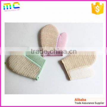 Loofah bath gloves