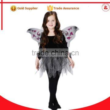 cheap wholesale child fairy costumes 1year baby girl black chiffon fairy dress