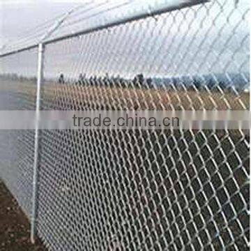 ISO factory galvanized and pvc coated chain link fence