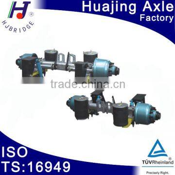 2 axle low bed air suspension for trailer