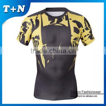 Softtextile running shirt digital printing acrylic sports shirt quick dry