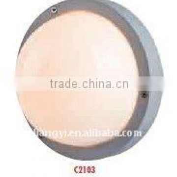 aluminum round wall light