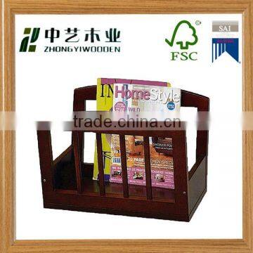 Factory Price Wholesale Desktop Handmade Custom Wooden Magazine Rack File Holder photo-2