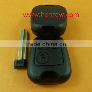 Hot sale Citroen 2 button remote key blank key shell case With key blade (No Logo)