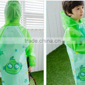 Cartoon Hooded ECO Kids-Friendly Poncho Raincoat Rain Coat Jackets Showerproof