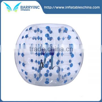 Hot selling 1.2M 1.5M 1.8M Inflatable blue spot dot human bubble ball