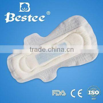 the manufacture of sanitary napkin