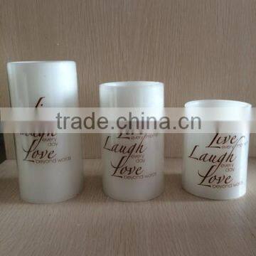 Wax Flameless LED Candles 4" 5 " 6" 3-Pack- With Custom Printing photo-3