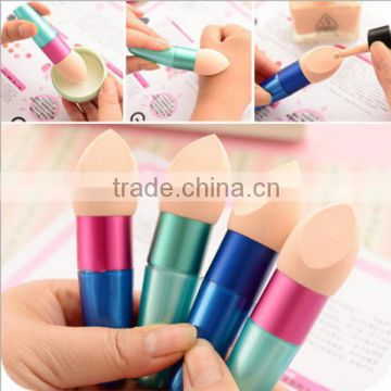 Powder puff with handle/professional makeup sponge