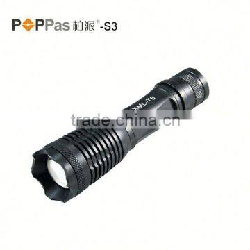 POPPAS S3 Super Bright Rechargeable Mini Zoom Led Tactical Torch Flashlight photo-2