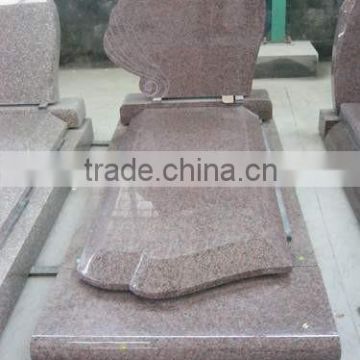 European Style Good Quality Red Color Chinese Granite Single Monument