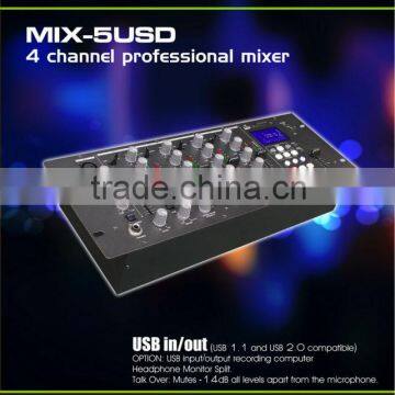 MIX-5USD best selling professional digital audio mixer with USB sd card