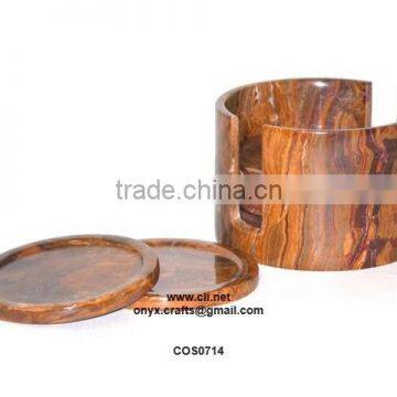 RED ONYX COASTER