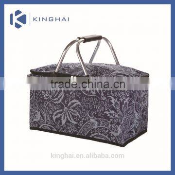 Foldbale Picnic Basket/carry Shopping Basket/handmade Shopping Basket photo-2