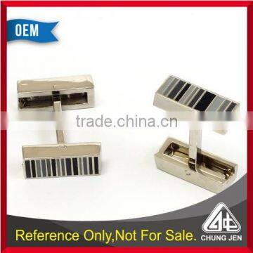 High quality Simple rectangle shape high end cufflink