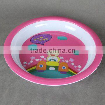 Melamine high quality printing kids plastic plates