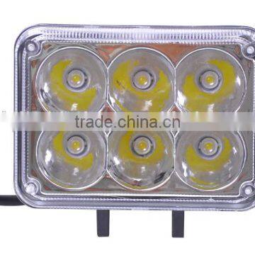 6 LED square auto spot light 12v / 24v highlight