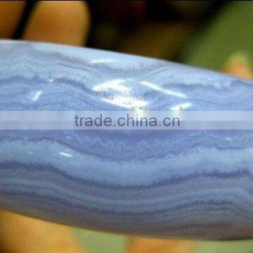 58-60mm inside diameter natural blue lace agate chunky gemstone bangle