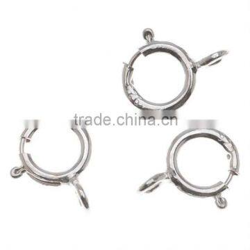5mm silver spring ring silver findings