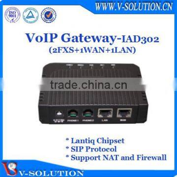 Mini Size 2FXS Ports VoIP Gateway Phone Adapter SIP Protocol Analog Telephone Adapter Made in China