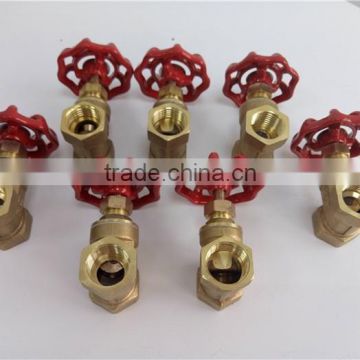 non return brass stem forged PTFE seated 4inch NPT thread brass gate valve regular pressure full port