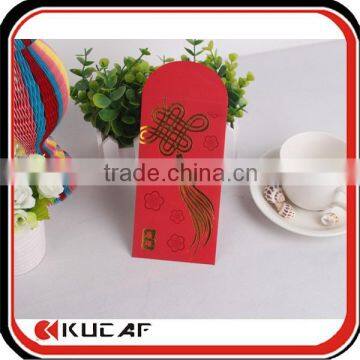 New Year hot stamping lucky money red packet high quality greeting envelope