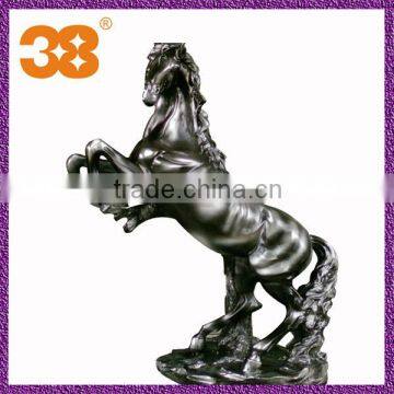 wood base modern sculpture black resinous horse sculptures China 2013 for sale chinese Small place adorn zimbabwe sculpture