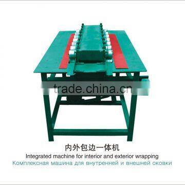 integrated machine for interior and exterior wrapping