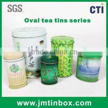 Oval Tea Tin can box Series