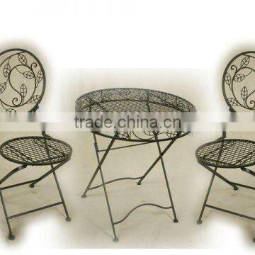 wrought iron bistro set