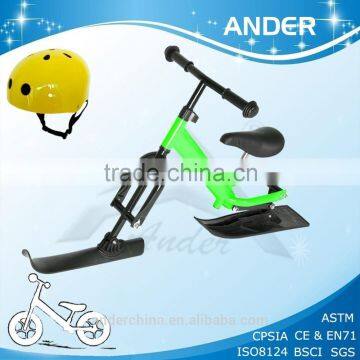 Hot sale winter outdoor toys Toddler ski bicycle with knee caps