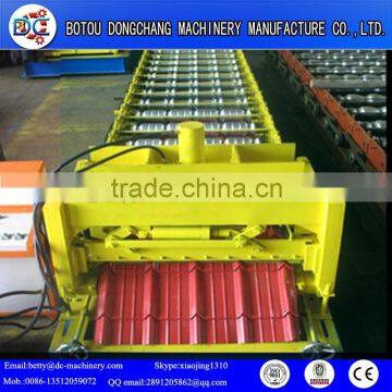 glazed tile forming machine making step roofing