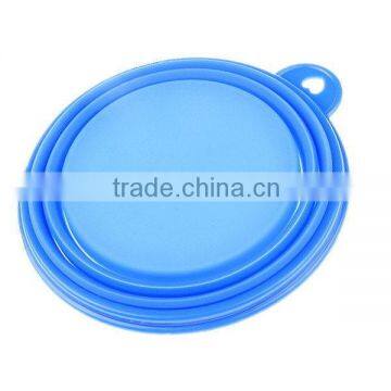 2015 hot sell stylish silicone foldable pet bowls