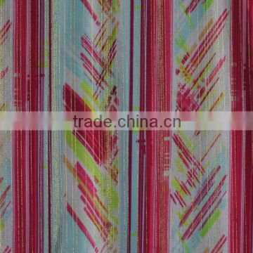 Foil print fabric