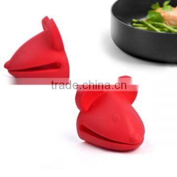 Lovely Design Mouse Head Silicone Gloves/0ven Mitts For Oven Cooking