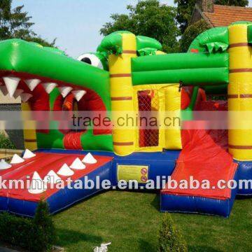 crocodile inflatable bouncer slide