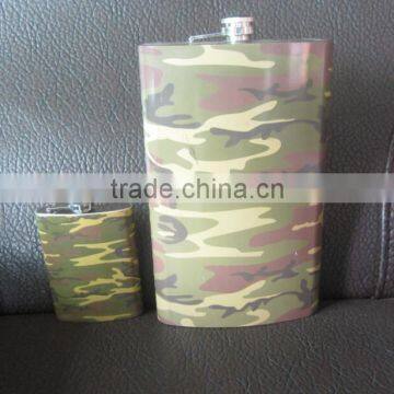 stainless steel Jumbo 64oz camo flask