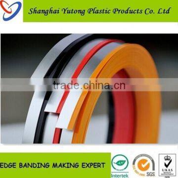 plastic cabinet edging strip,pvc material edge tape for furntiure