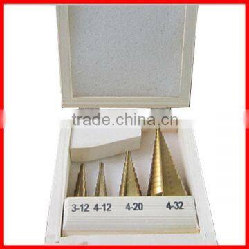 4pc HSS Step Drill Bit Set