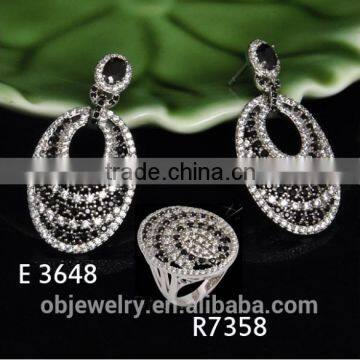 2016 Most Popular Hot Sell Jewelry set with fashion design earrings and ring